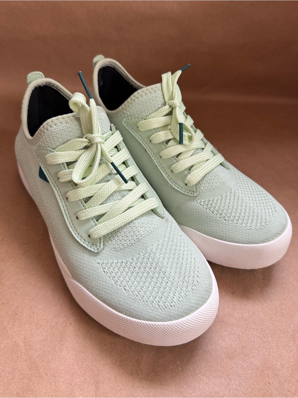 Vessi Weekend Sneaker in Sea Foam Green. M7/W8
